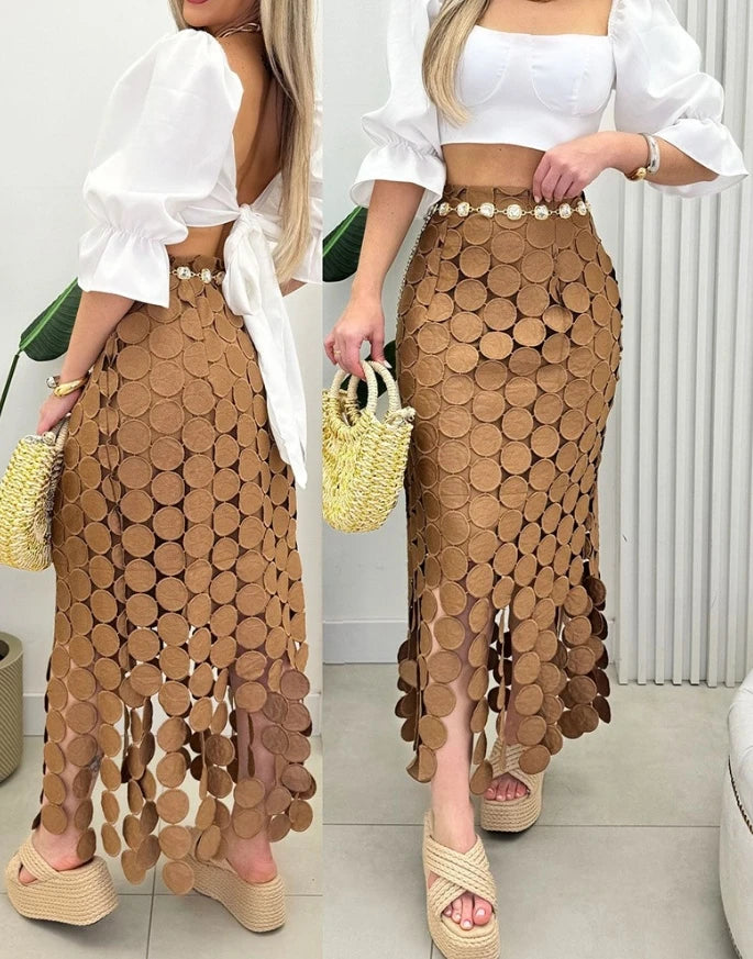 Saia Longa Boho Glam | Movimento ✦ Estilo