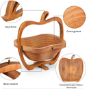 Tábua e Cesto de Bambu | Fruteira ✦ Dobravel ✦ Multifuncional