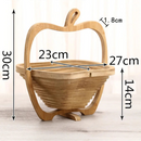 Tábua e Cesto de Bambu | Fruteira ✦ Dobravel ✦ Multifuncional